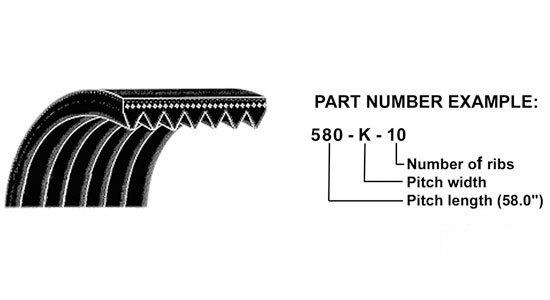 A-441K6 K-POLY V-BELT            